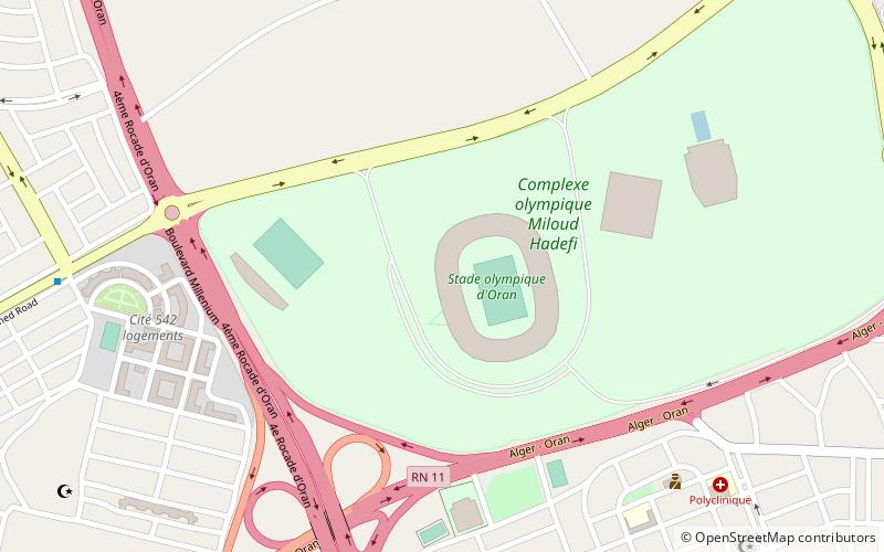 Stade olympique d'Oran location map