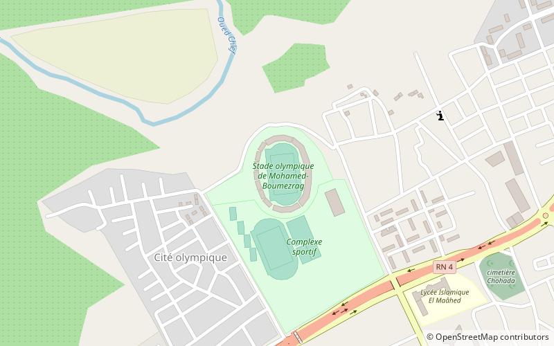 Stade Mohamed-Boumezrag location map