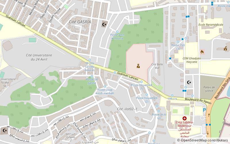 poste clinique babour setif location map