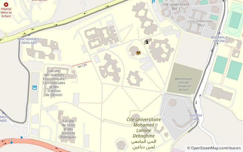 Setif 1 University location map