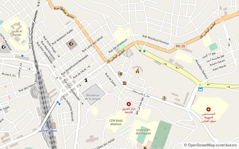 theatre souk ahras location map