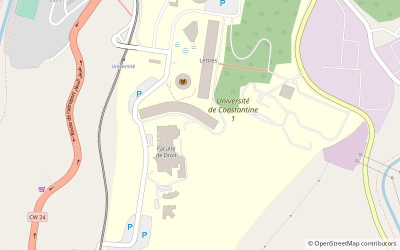 Constantine 1 University location map