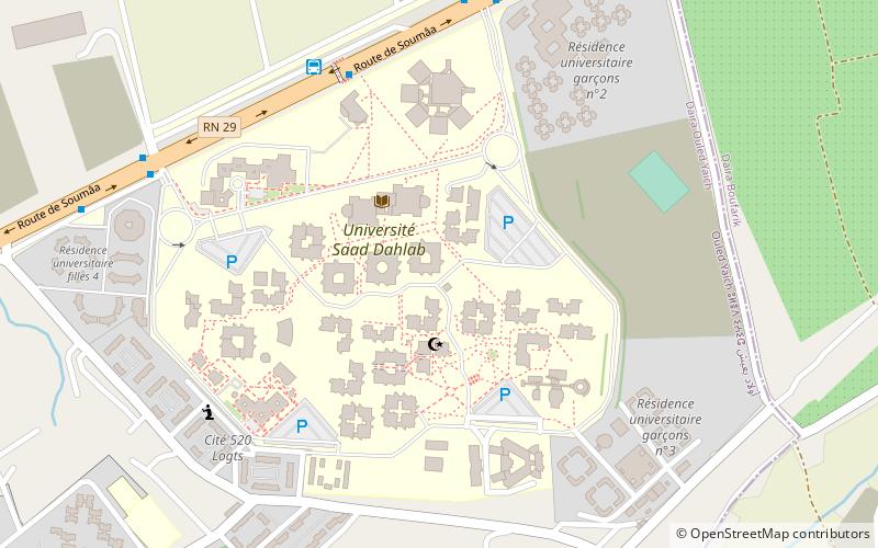 Blida 1 University location map