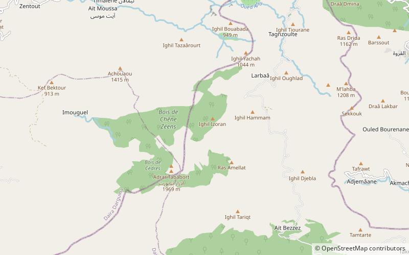 Montes de Babors location map