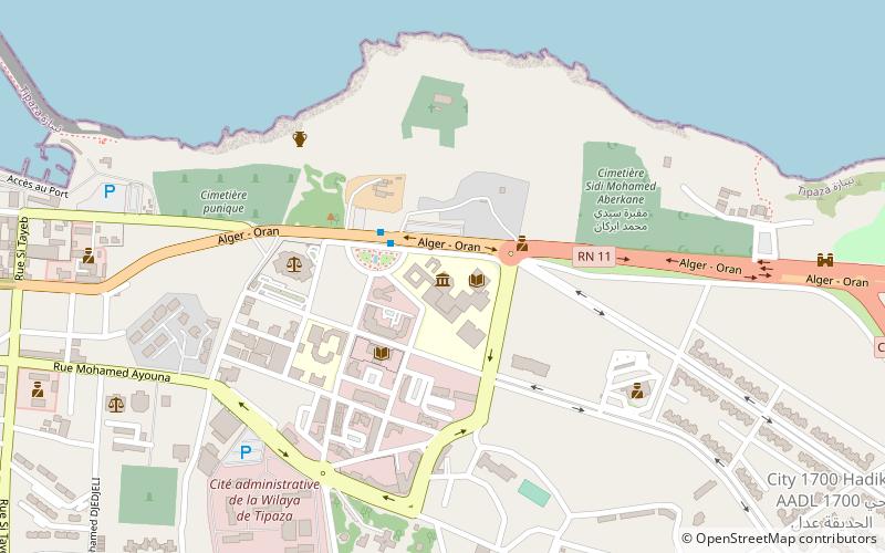 centre arabe darcheologie tipasa location map