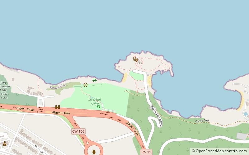 corne dor tipasa location map
