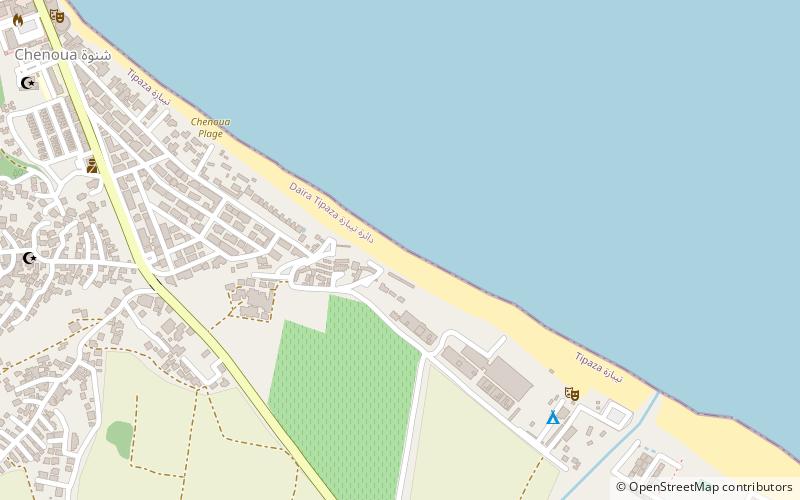 plage chenoua tipasa location map