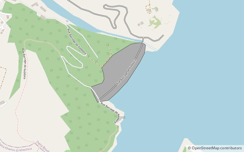 Keddara Dam location map