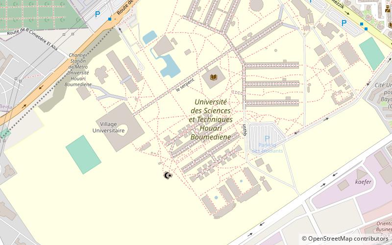 Université des sciences et de la technologie Houari-Boumédiène location map