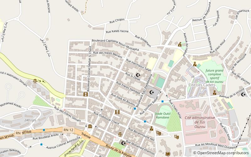 tizi ouzou district tizi wuzu location map