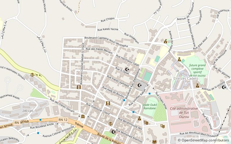 Université de Tizi Ouzou location map