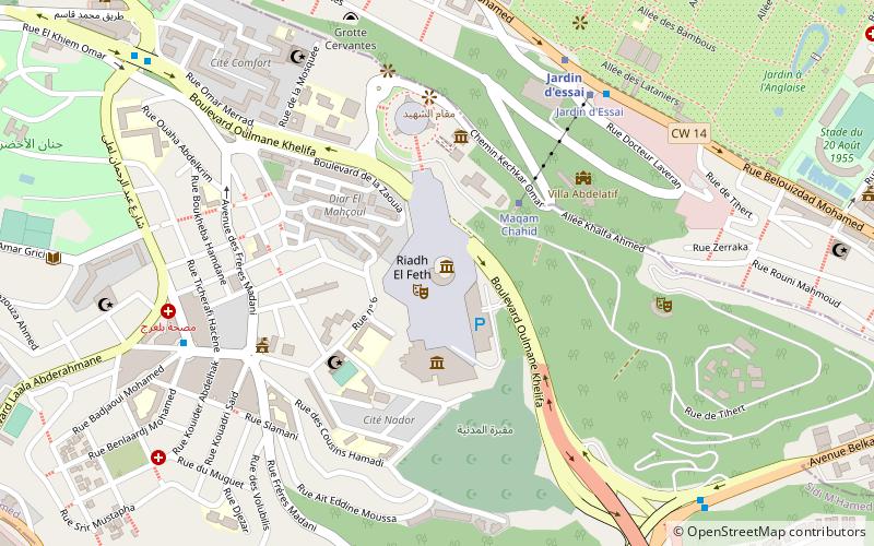 office riadh el feth oref algiers location map
