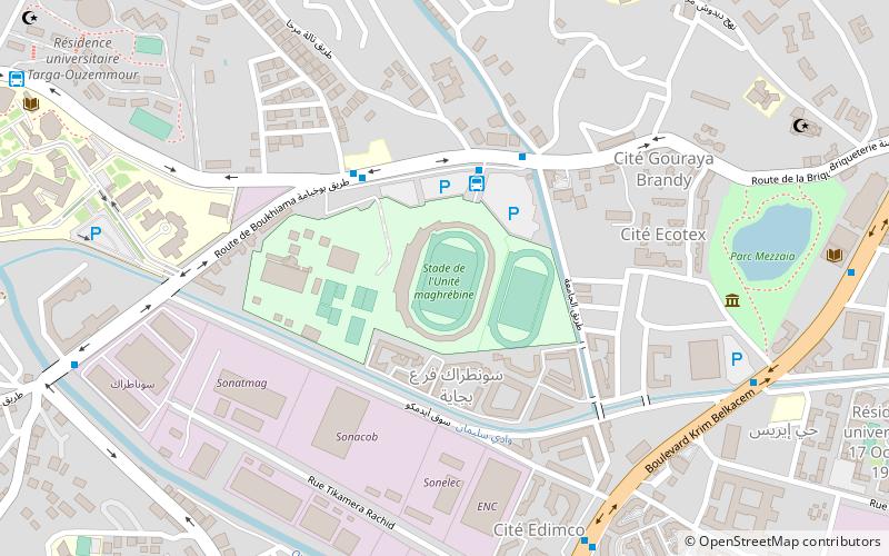 Maghrebi Unity Stadium location map