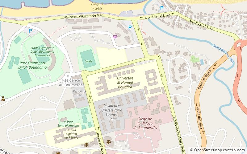M'hamed Bougara University of Boumerdès location map