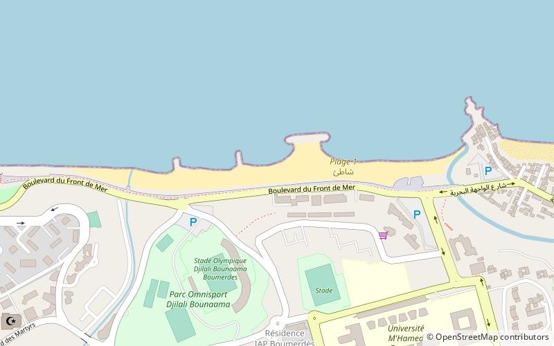 plage 1 location map