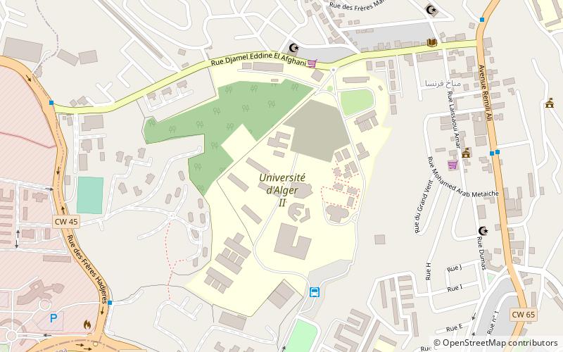 universite alger 2 location map