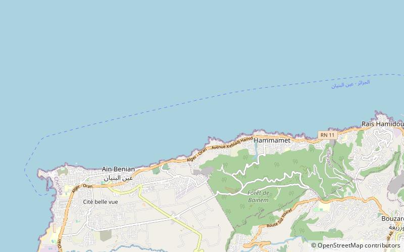 cape caxine algiers location map