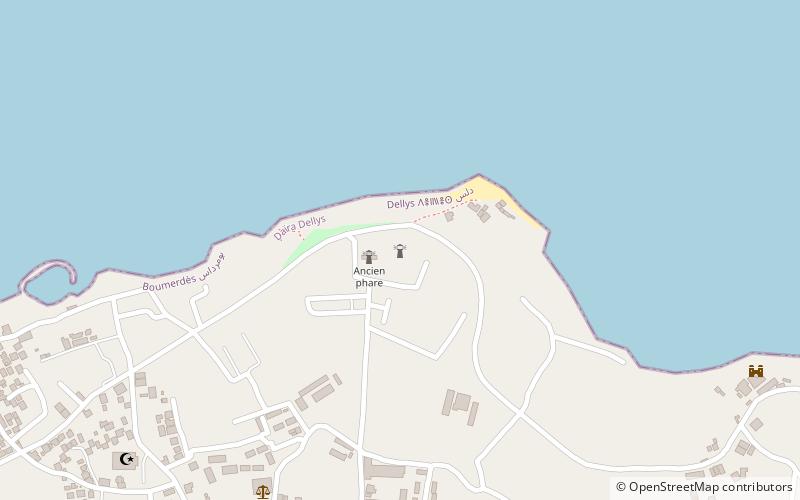 Ancien phare location map