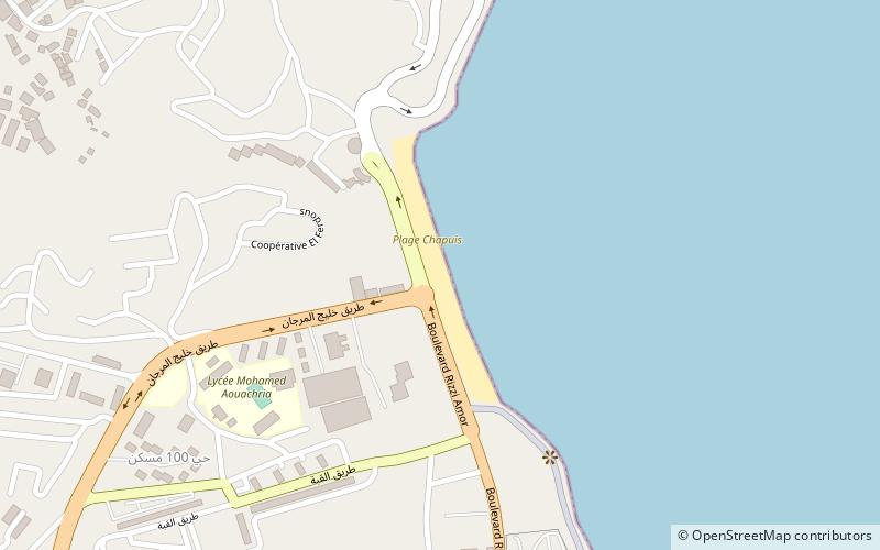 plage chapuis annaba location map
