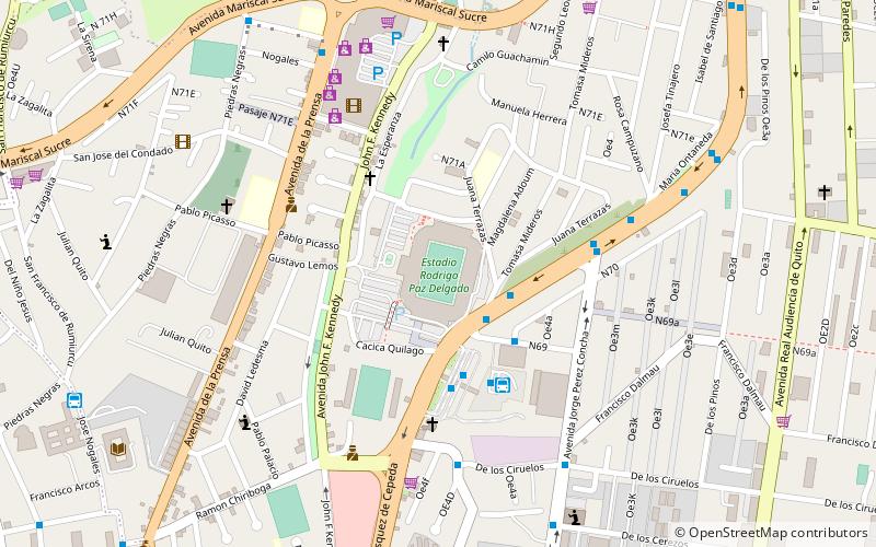 Estadio Rodrigo Paz Delgado location map
