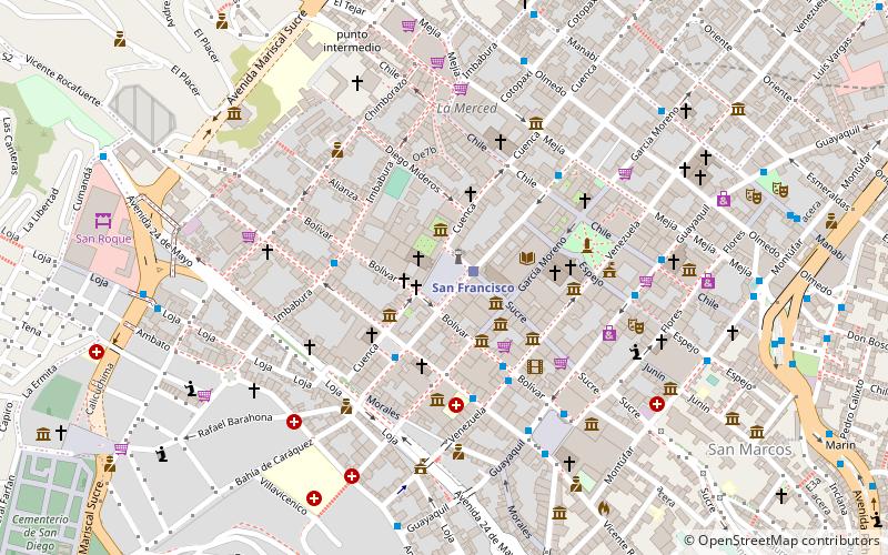 Plaza de San Francisco location map