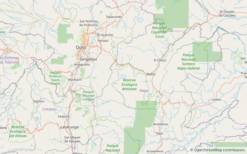 Antisana location map