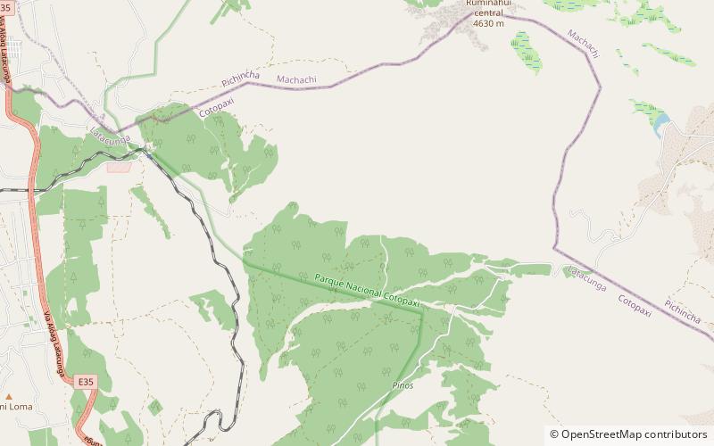 Rumiñawi Volcano location map