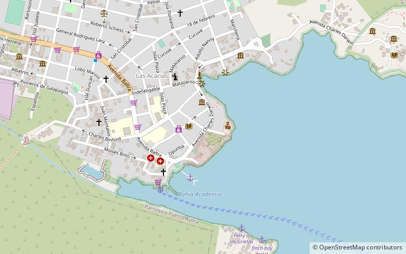fundacion charles darwin puerto ayora location map