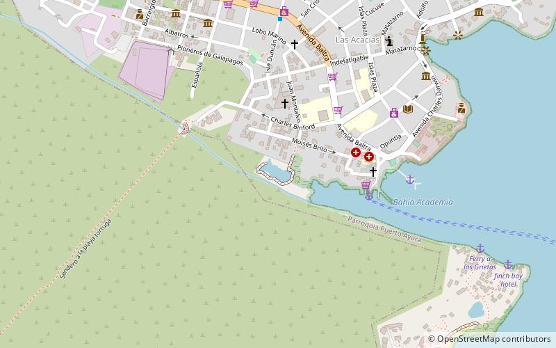 las ninfas puerto ayora location map