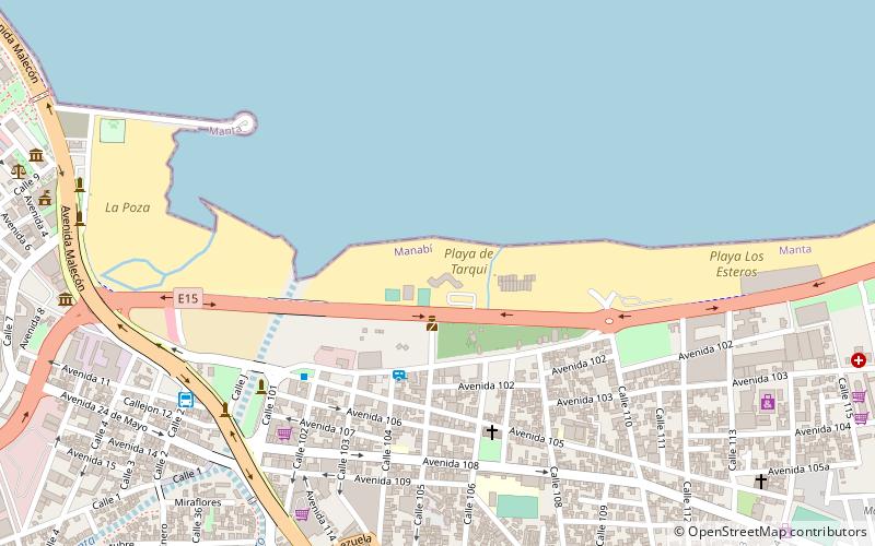 playa de tarqui manta location map