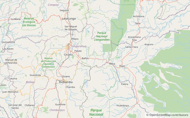 Cascada de Agoyán location map