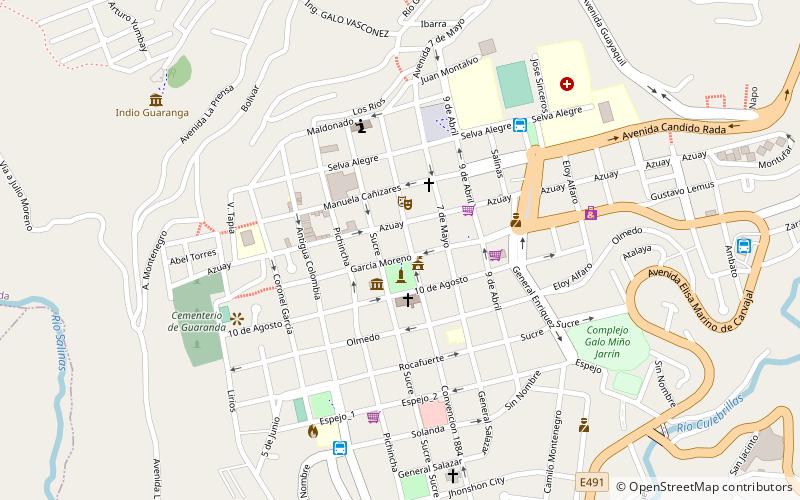 Guaranda location map