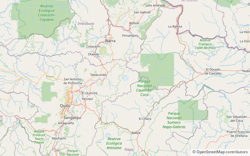 Cayambe location map