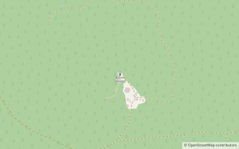 Ruhnu lighthouse location map