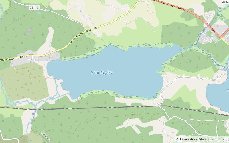Lake Vagula location map