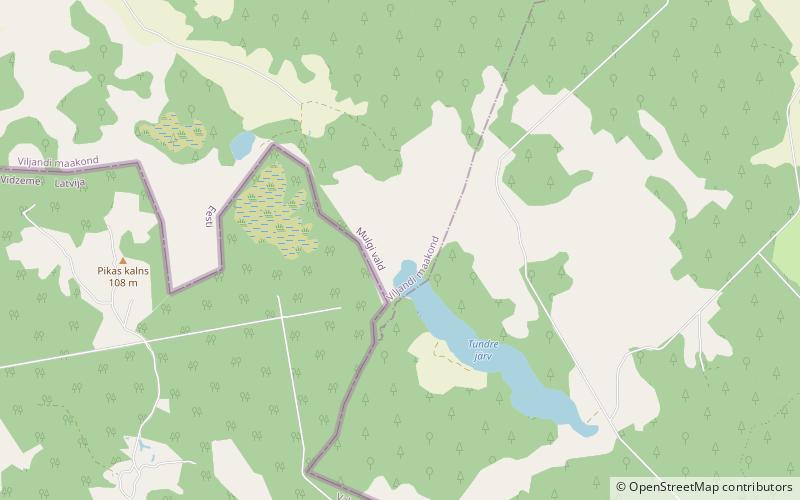 Tündre Nature Reserve location map