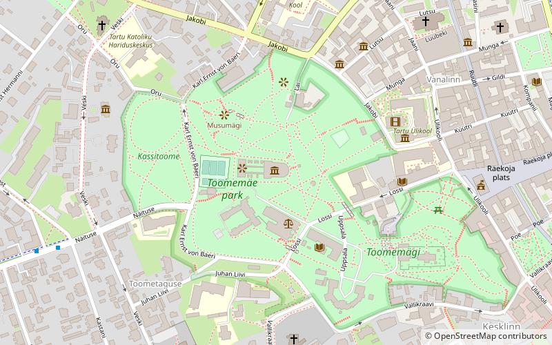 University of Tartu Museum location map