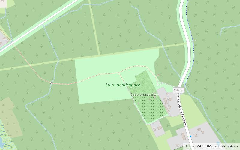 Luua Arboretum location map