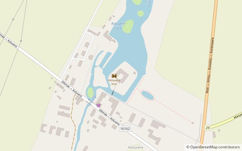 Koluvere Castle location map