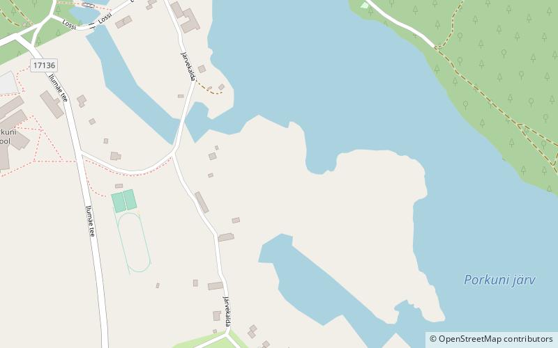 Lake Porkuni location map