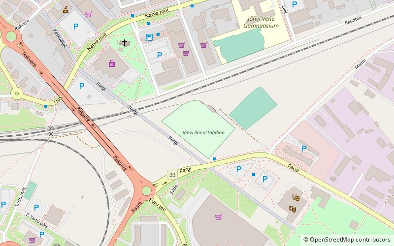 Jõhvi linnastaadion location map