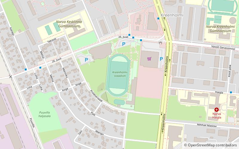 stadion kreenholmski narwa location map