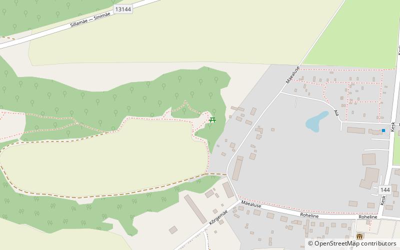 Sinimäed Hills location map