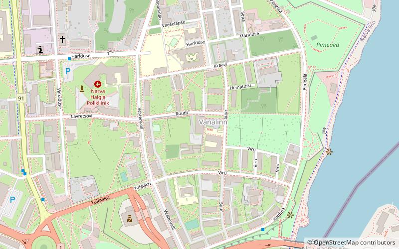 Narva Town Hall location map