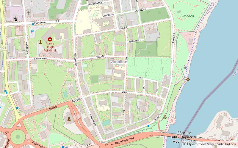 Narva College of the University of Tartu location map
