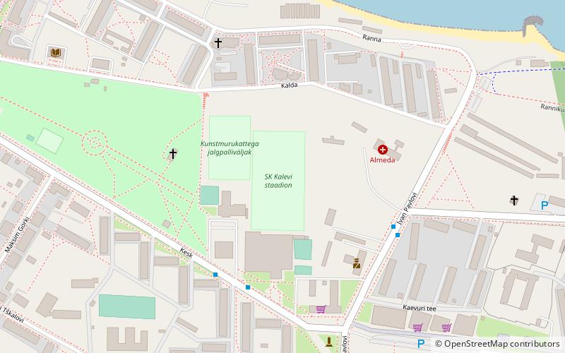 Sillamäe Kalevi Stadium location map