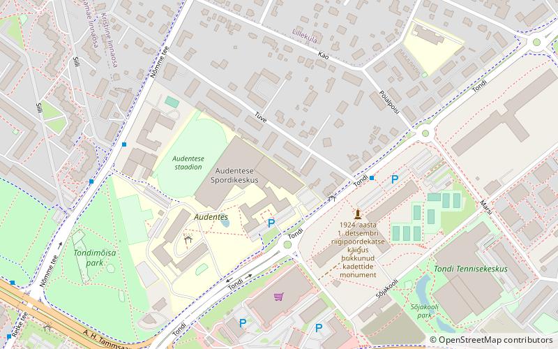 Audentes Sports Centre location map