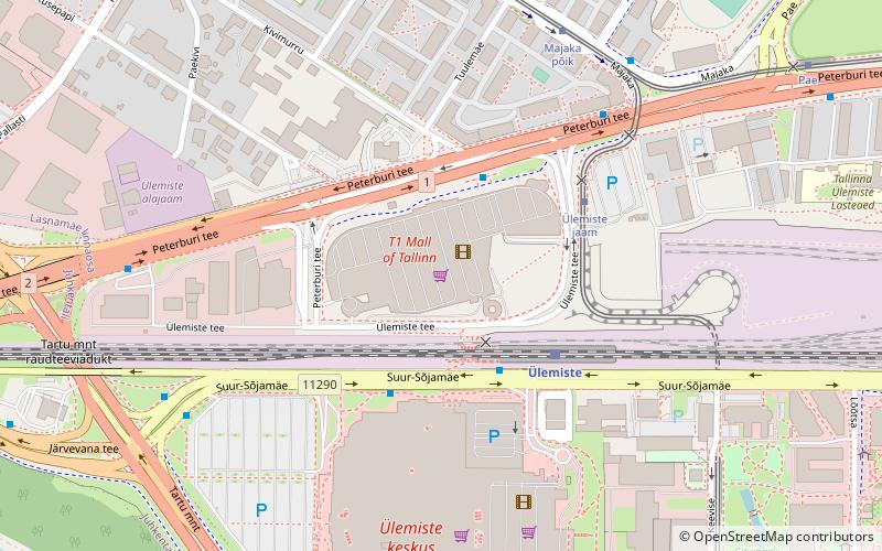 T1 Mall of Tallinn location map