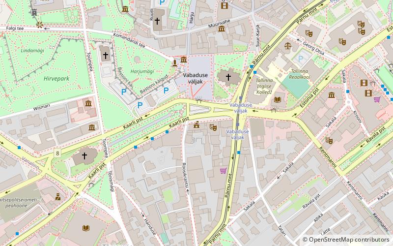 Tallinn Central Library location map