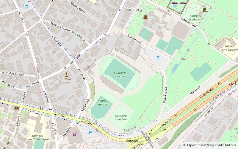 Kadriorg Stadium location map